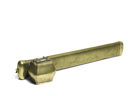 Catalog image of a ottoman brass penbox (divit), turkey, 18th/19th century