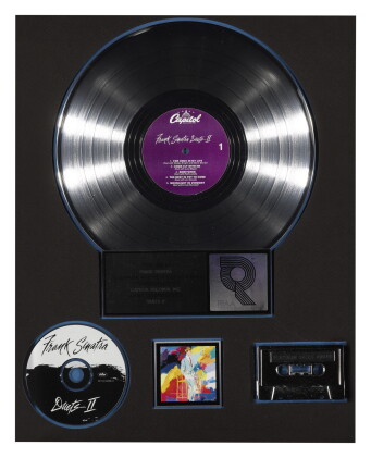 Catalog image of duets ii | platinum award presented to frank sinatra by the recording industry …
