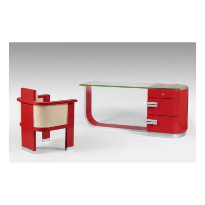 Catalog image of andré sornay | desk and armchair