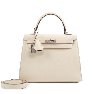 View 1 of Lot 33: Nata Verso Biscuit Epsom Kelly 25 Palladium hardware, 2022