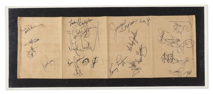 We Are The World Sheet Music Signed By Michael Jackson Diana Ross Bob Dylan More Sotheby S