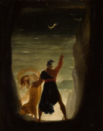  PROSPERO AND ARIEL, FROM SHAKESPEARE'S THE TEMPEST