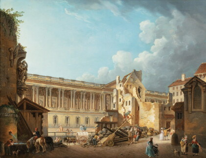 Catalog image of pierre-antoine demachy | the clearance of the louvre colonnade, during the demo…