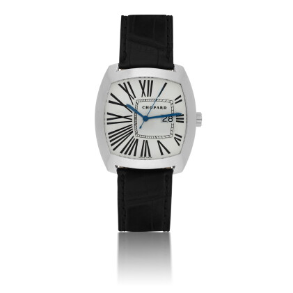 Catalog image of chopard | ref 16/3556, a white gold automatic wristwatch with date circa 2000