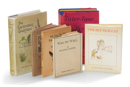 Catalog image of potter, collection of six later titles, including sister anne and wag-by-wall, …