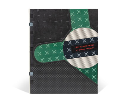 Catalog image of "Jean de Gonet relieur. Une première rétrospective." 1989. En RIM avec e.a.s. à…