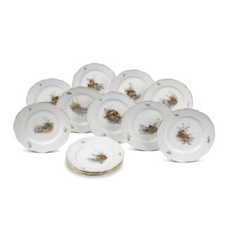 View 1 of Lot 31: A Set of Twelve Meissen Fish Plates, Late 19th/Early 20th Century