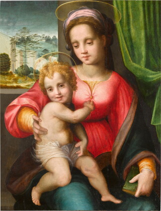 Catalog image of domenico puligo | madonna and child