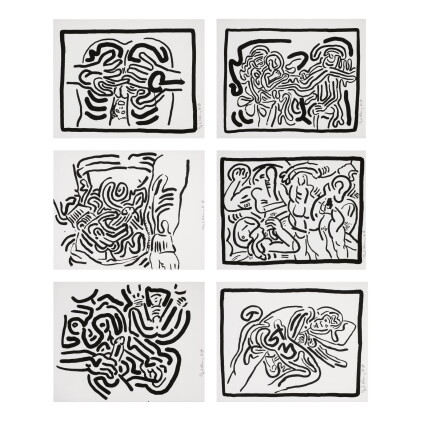 Catalog image of keith haring | bad boys (see littmann pp. 54-59)