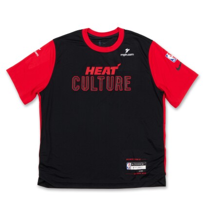 View 1 of Lot 101: Jaime Jaquez Jr. Miami Heat 2024-2025 Game Worn City Edition Warmup Top 