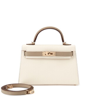 View 1 of Lot 6023: Nata and Trench Chèvre Mysore Mini Kelly II 20 HSS Permabrass Hardware, 2022