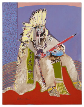 View 1 of Lot 116: Indian with Feathers