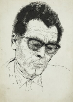Catalog image of ardeshir mohasses | untitled (portrait of parviz shahpour)