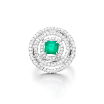 Catalog image of Emerald and diamond ring