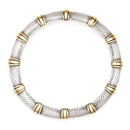 Catalog image of collier argent et or, o.j. perrin | silver and gold necklace, o.j. perrin