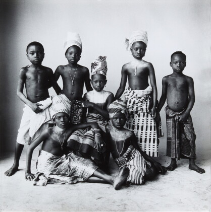 Catalog image of irving penn | 'dahomey children', 1967