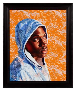 View 1 of Lot 410: Head of a Young Girl Veiled and Crowned with Flowers after Julien