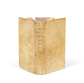 View 1 of Lot 15: El ingenioso hidalgo Don Quixote de la Mancha. Bruxelles, 1607. 1re éd. bruxelloise. Vélin époque