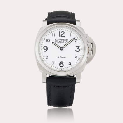 Catalog image of Reference PAM00561 Luminor | A limited edition stainless steel wristwatch with …