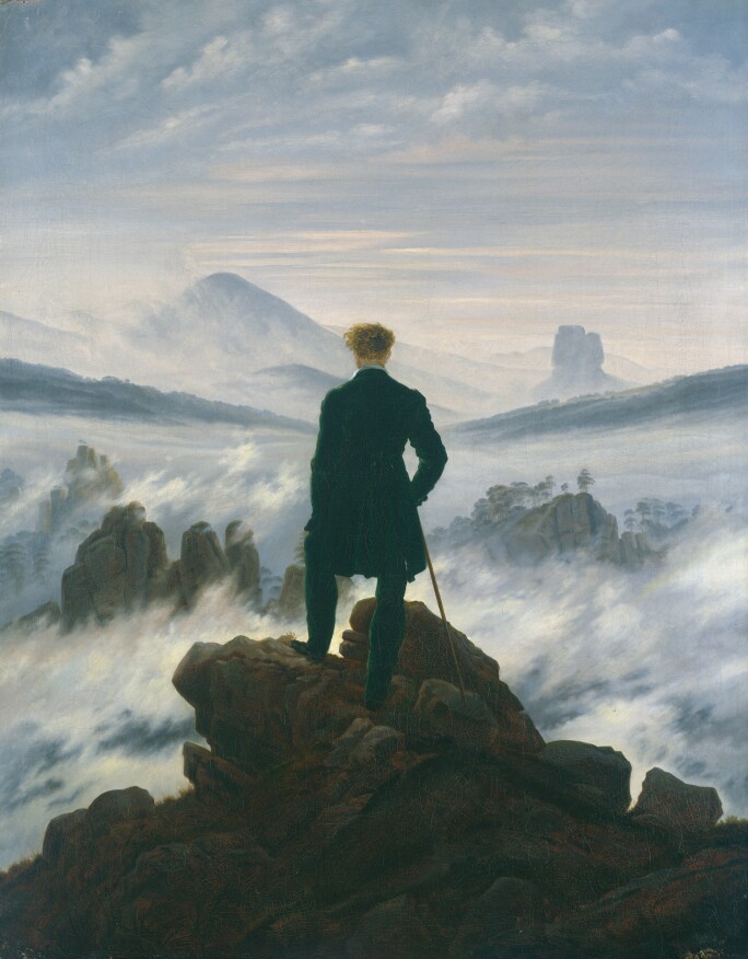 Caspar David Friedrich, Wanderer above the sea of fog