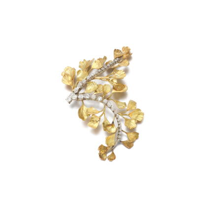 Catalog image of Gold and diamond brooch, 1960s