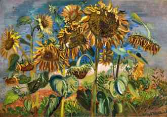 View 1 of Lot 493: Sunflowers