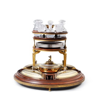 View 1 of Lot 91: Important déjeuner tournant en acajou, vermeil et bronze doré par Martin-Guillaume Biennais, Paris, 1804-1809