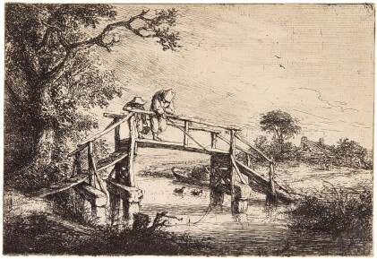 Catalog image of adriaen van ostade | the anglers (godefroy 26)