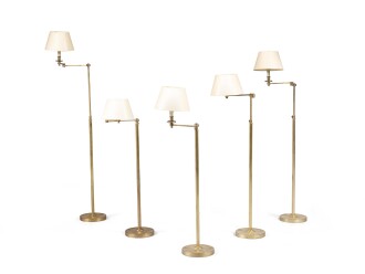 View 1 of Lot 2174: A suite of five reading lamps, modern | Suite cinq liseuses, travail moderne