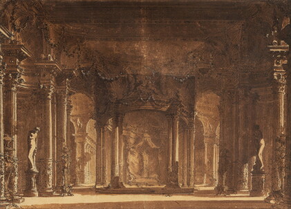 Catalog image of Le Palais d'Armide: Stage design for the opera, Armide, Act V, Gluck