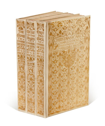 Catalog image of DICKENS | Three Christmas Books, 1905-1907, bound in vellum