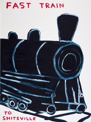 View 1 of Lot 232: Untitled (Fast Train to Shitsville)