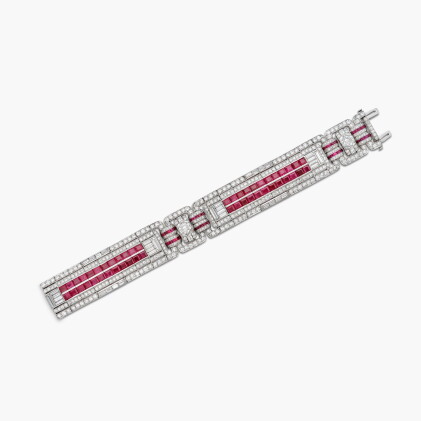 Catalog image of Ruby and Diamond Bracelet 紅寶石 配 鑽石 手鏈