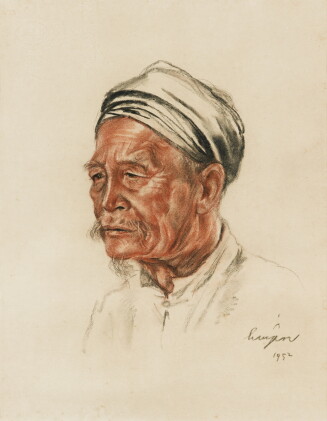 Catalog image of Nguyen Huyen | Portrait of an Old Vietnamese Gentlemen 越南老人肖像