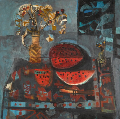 Catalog image of Still Life with Flowers and Watermelon