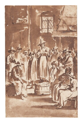Catalog image of egbert van heemskerck the elder | a quakers' meeting
