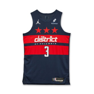 View 1 of Lot 9: CJ McCollum Washington Wizards 2025-2026 Emirates NBA Cup Game Worn Statement Edition Jersey | 46 Points | Matched to 2 Games
