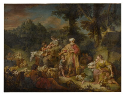 Catalog image of Jacob and his family traveling to Egypt