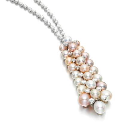 Catalog image of graff | cultured pearl and diamond necklace