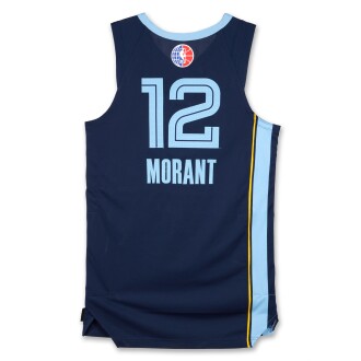 View 1 of Lot 5: Ja Morant ‘London Game’ Memphis Grizzlies 2025-2026 Game Worn Icon Edition Jersey | Double-Double