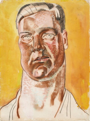 Catalog image of head of a man