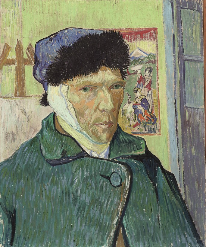 Vincent van Gogh (1853 – 1890)Self-Portrait with Bandaged Ear, 1889, © The Samuel Courtauld Trust, The Courtauld Gallery, London.jpg