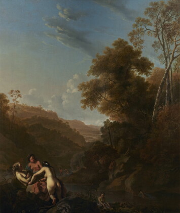 Catalog image of dirck van der lisse | italianate landscape with nymphs bathing