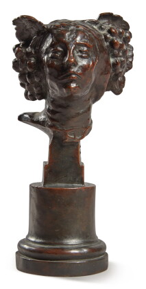 Catalog image of emile antoine bourdelle | petite tête aux raisins