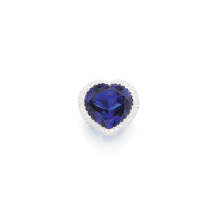 Catalog image of michele della valle | tanzanite and diamond ring