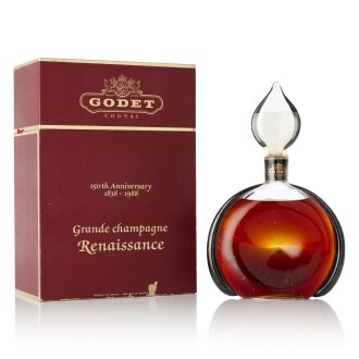 View 1 of Lot 6431: Godet Cognac Renaissance 150th Anniversary 40.0 abv NV (1 BT70)