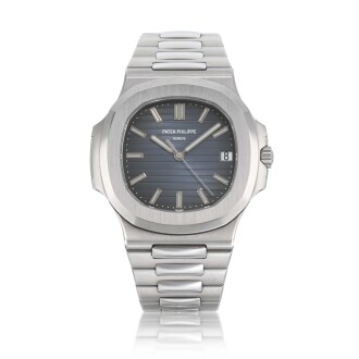 View 1 of Lot 11: 'Geneva Seal' Nautilus, Ref. 5711/1A-001 | A stainless steel wristwatch with date | Circa 2009