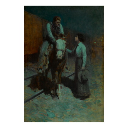 Catalog image of frank tenney johnson | girl and cowboy
