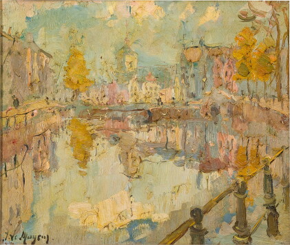 Catalog image of Adrien Jean Le Mayeur de Merprès 勒邁耶 | View at a Canal 運河的景色
