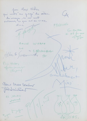Catalog image of 1964. In-4, broché. Un feuillet de garde porte de nombreux envois à Max Weber